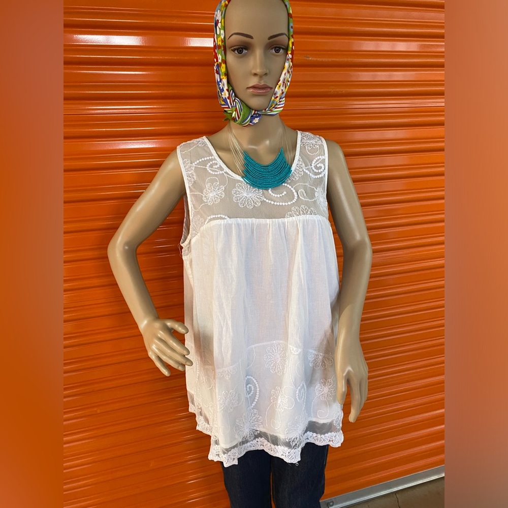 ADIVA LACE TOP Size 1X